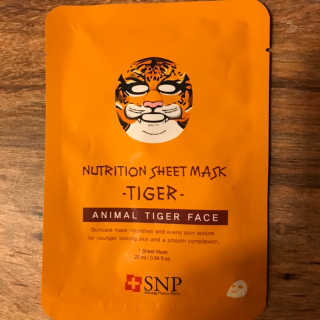 SNP 영양 시트 Mask_Tiger — 5점을 준 리뷰어가 2018년 12월 올린 사용 사진