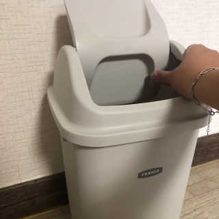 창신리빙 프랑코 퍼블릭 스윙 휴지통 10L, 25L, 35L — 5점을 준 리뷰어가 2019년 9월 올린 사용 사진