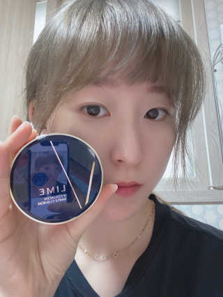 라임코스메틱 V 콜라겐 앰플 쿠션 — 5점을 준 리뷰어가 2020년 2월 올린 사용 사진