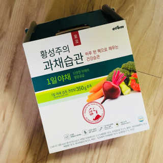 이롬 황성주의 과채습관 1일 야채 과일 주스 랜덤 세트 — 4점을 준 리뷰어가 2018년 7월 올린 사용 사진