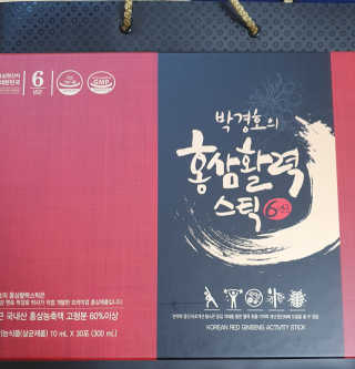 메이준뉴트리 박경호의 홍삼활력스틱 10ml x 30포 — 5점을 준 리뷰어가 2020년 2월 올린 사용 사진