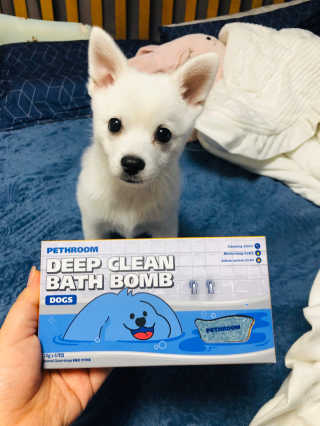 Pethroom 페스룸 PETHROOM DEEP CLEAN BATHBOMB 페스룸 딥클린 배쓰밤 — 4점을 준 리뷰어가 2020년 3월 올린 사용 사진