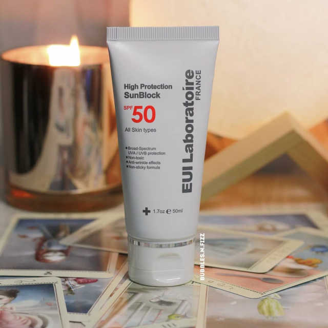 하이 프로텍션 썬 블록 SPF50 리뷰 사진