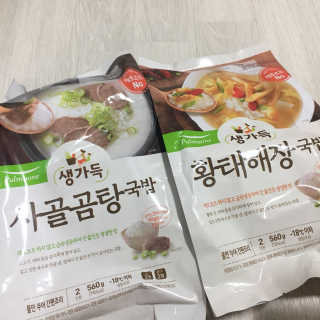 [풀무원] 사골곰탕국밥 황태해장국밥 — 4.67점을 준 리뷰어가 2018년 6월 올린 사용 사진
