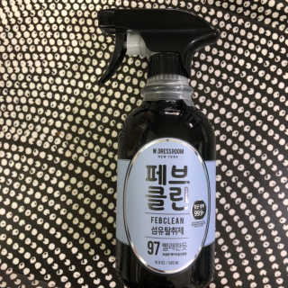 더블유드레스룸 페브클린 500ml — 5점을 준 리뷰어가 2018년 11월 올린 사용 사진