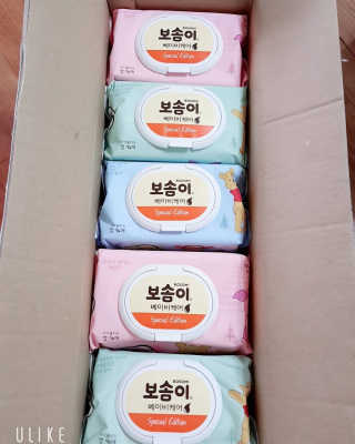 보솜이 아기물티슈 베이비케어 푸에디션 캡 74매 10입 — 5점을 준 리뷰어가 2019년 4월 올린 사용 사진