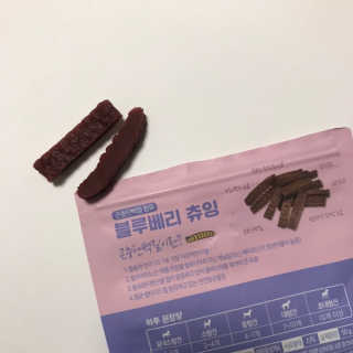 푸디웜 주식회사 [푸디웜] 강아지 저알러지 수제간식 3종세트 — 5점을 준 리뷰어가 2018년 11월 올린 사용 사진