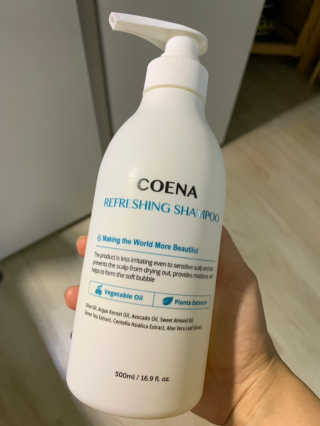코에나샴푸 500ml — 5점을 준 리뷰어가 2019년 7월 올린 사용 사진