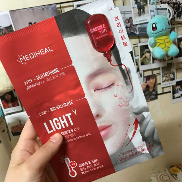 캡슐100 바이오세컨덤 마스크 리뷰 사진