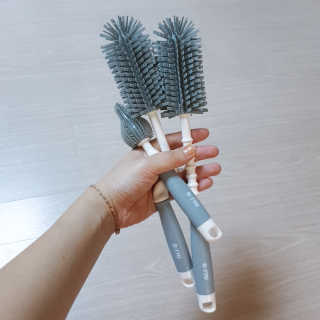 비비또 실리콘 납작모 젖병솔 3종세트 — 5점을 준 리뷰어가 2019년 8월 올린 사용 사진
