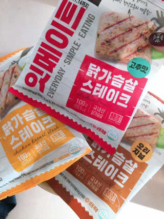 랭킹닭컴 잇메이트 닭가슴살 스테이크 혼합 1kg — 5점을 준 리뷰어가 2019년 12월 올린 사용 사진