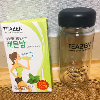 티젠 레몬밤 + 마이보틀 — 3점을 준 리뷰어가 2018년 7월 올린 사용 사진