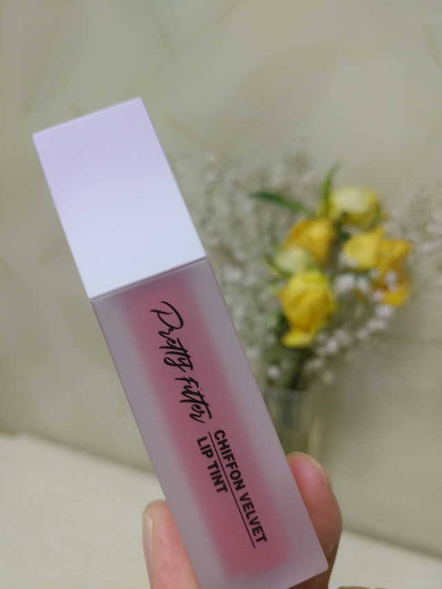 프리티필터 쉬폰 벨벳 립틴트 리뷰 사진