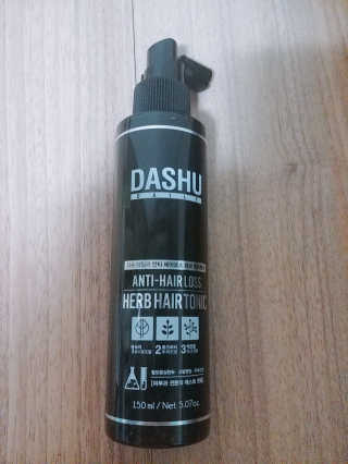 다슈코리아 다슈 데일리 안티 헤어로스 허브 헤어토닉 150ml — 4.5점을 준 리뷰어가 2019년 8월 올린 사용 사진