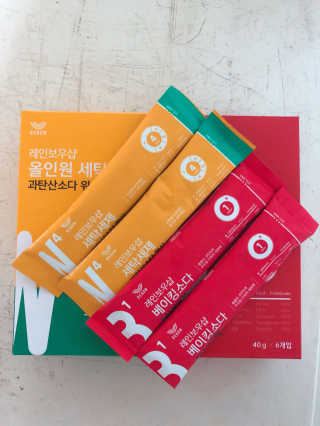 레인보우샵 올인원세탁세제,베이킹소다 스틱포6개입+세탁조클리너 — 4.33점을 준 리뷰어가 2018년 4월 올린 사용 사진