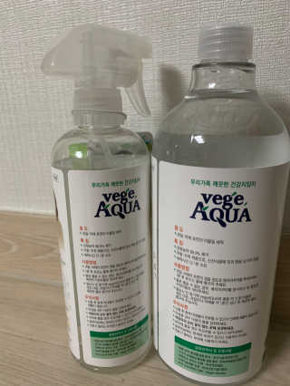 베지아쿠아 475ml + 리필 1000ml 1Set — 5점을 준 리뷰어가 2019년 10월 올린 사용 사진