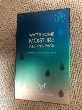 오지아이 워터 밤 모이스처 슬리핑 팩 4ml X 20pcs — 4점을 준 리뷰어가 2019년 12월 올린 사용 사진