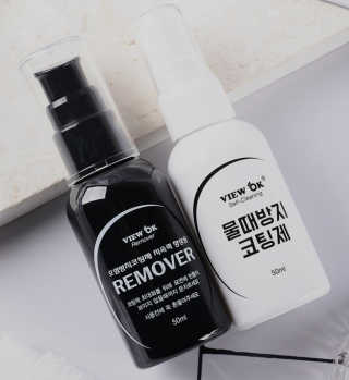뷰오케이 욕실 화장실 셀프 물때제거 코팅제,리무버 50ml — 2.5점을 준 리뷰어가 2019년 5월 올린 사용 사진
