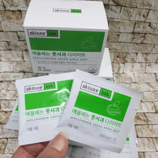 스키니랩 애플페논 풋사과 다이어트 — 4점을 준 리뷰어가 2019년 5월 올린 사용 사진