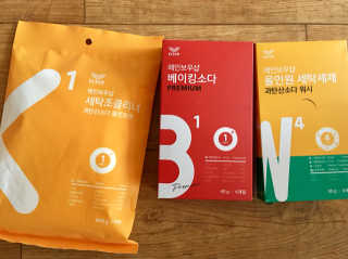 레인보우샵 올인원세탁세제,베이킹소다 스틱포6개입+세탁조클리너 — 4.67점을 준 리뷰어가 2018년 3월 올린 사용 사진