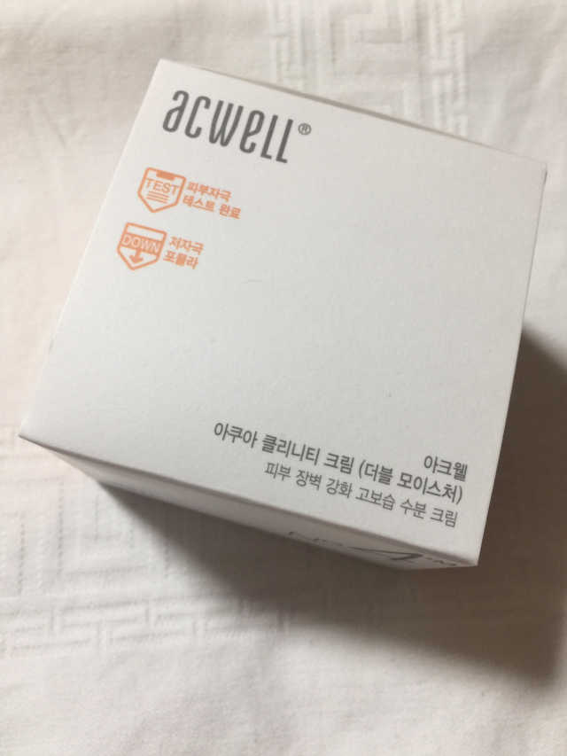 아크웰 아쿠아 클리니티 수분크림 리뷰 사진