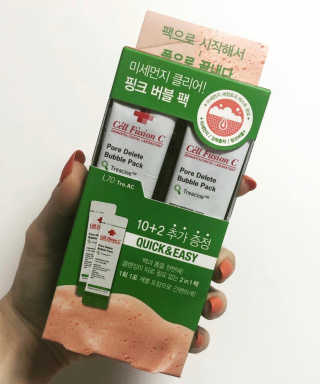 셀퓨전씨 트리악 포어 딜리트 버블 팩 — 4.5점을 준 리뷰어가 2018년 7월 올린 사용 사진
