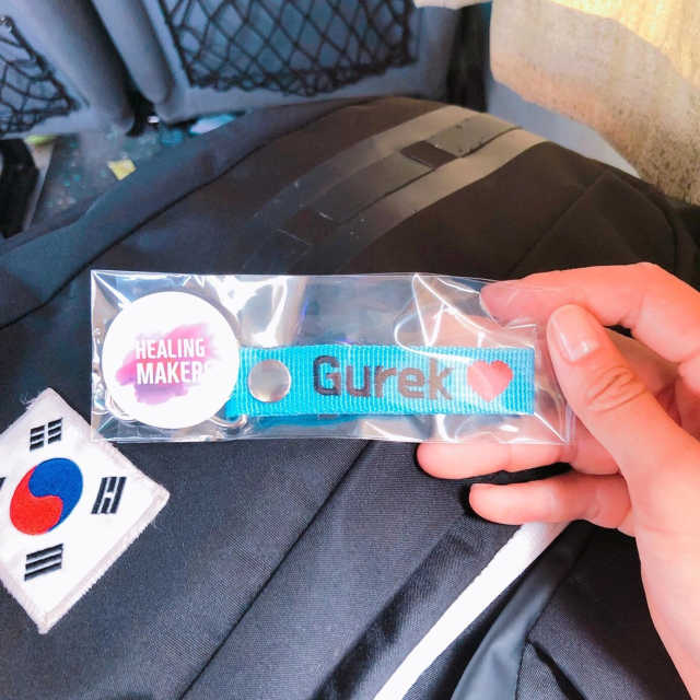 커스텀 자수 이니셜 미니 네임택 리뷰 사진