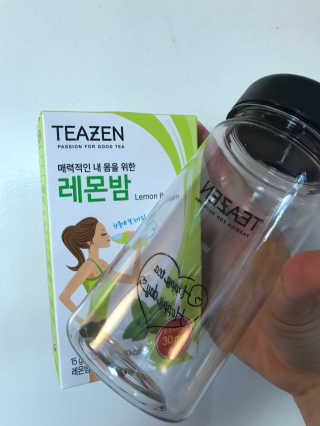 티젠 레몬밤 + 마이보틀 — 5점을 준 리뷰어가 2018년 7월 올린 사용 사진