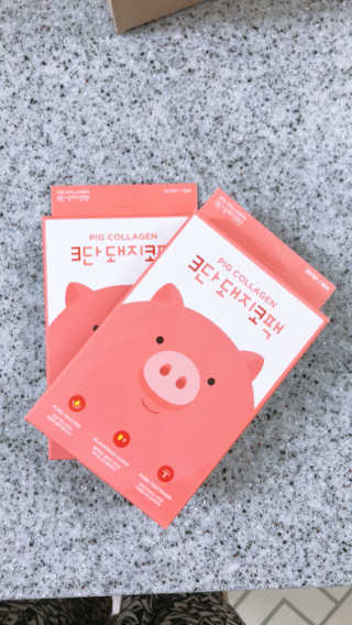 오리지널 미팩토리 3단 돼지코팩 5매입 X 2 — 3점을 준 리뷰어가 2018년 7월 올린 사용 사진