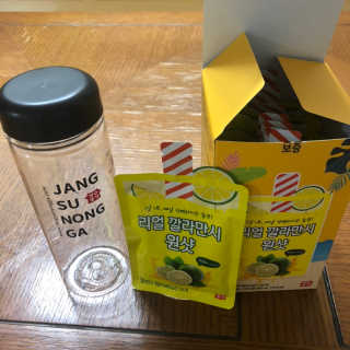 장수농가 리얼깔라만시 원샷 50ml 10팩+보틀 — 4점을 준 리뷰어가 2019년 5월 올린 사용 사진