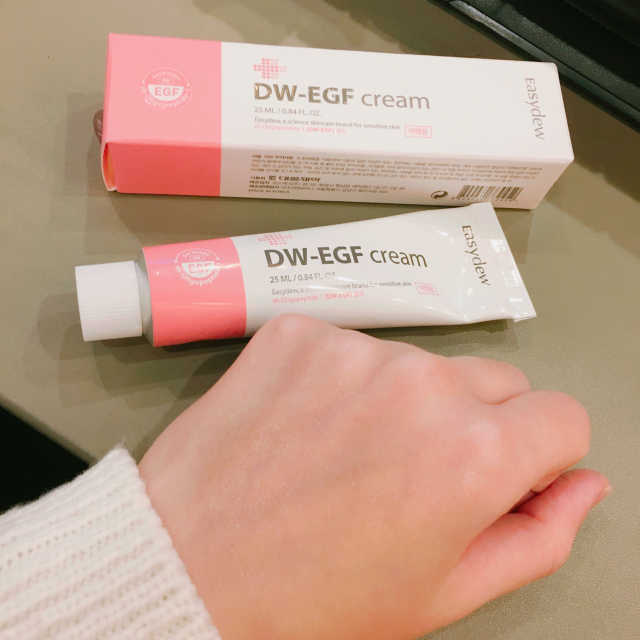이지듀 디더블유 이지에프 크림 리뷰 사진
