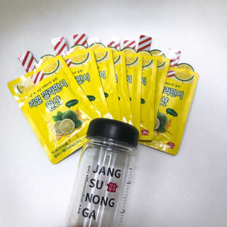 장수농가 리얼깔라만시 원샷 50ml 10팩+보틀 — 5점을 준 리뷰어가 2019년 5월 올린 사용 사진