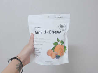 [펫토리아] 한입뚝딱 혼합 덴탈츄 Just 1-Chew — 5점을 준 리뷰어가 2020년 2월 올린 사용 사진