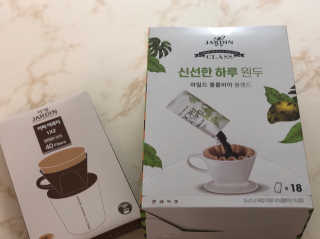 (주)쟈뎅 [쟈뎅] 클래스 신선한 하루 원두+여과지 SET — 5점을 준 리뷰어가 2019년 4월 올린 사용 사진