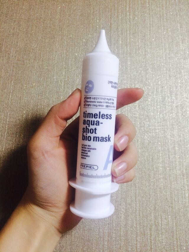 타임리스 아쿠아샷 바이오 마스크 리뷰 사진