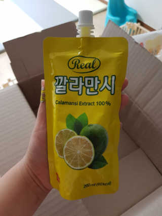 장수농가 리얼깔라만시 — 4.33점을 준 리뷰어가 2018년 4월 올린 사용 사진