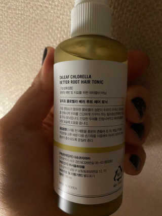 달리프 클로렐라 베러 루트 헤어토닉 100ml — 3.5점을 준 리뷰어가 2020년 1월 올린 사용 사진