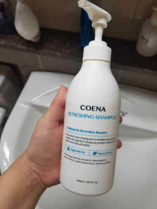코에나샴푸 500ml — 5점을 준 리뷰어가 2019년 7월 올린 사용 사진
