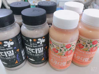 [풀무원] 핸디밀 블랙비타D + 스무디랩 피치비타C — 5점을 준 리뷰어가 2019년 8월 올린 사용 사진