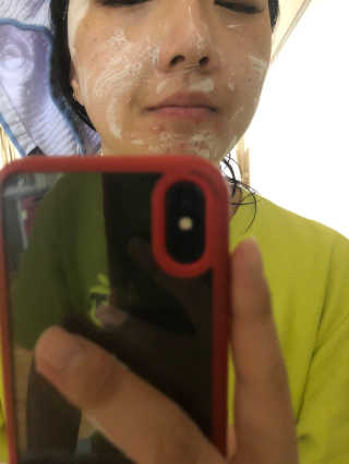 세안 필요 없는 지나인스킨 밀크 버블 에센스 팩 — 5점을 준 리뷰어가 2019년 11월 올린 사용 사진