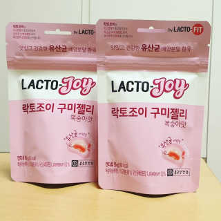 락토조이 구미젤리 복숭아맛 — 5점을 준 리뷰어가 2019년 6월 올린 사용 사진