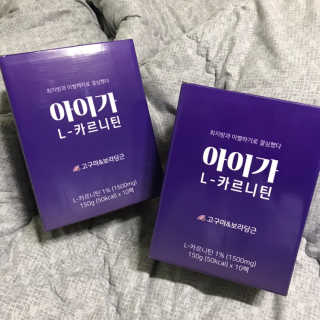 오엔엘 아이가 L-카르니틴 2박스 — 5점을 준 리뷰어가 2019년 3월 올린 사용 사진