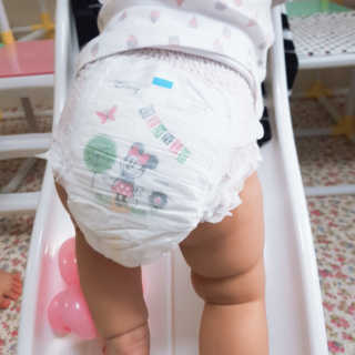 보솜이 베이비케어 팬티형 기저귀 — 4점을 준 리뷰어가 2019년 3월 올린 사용 사진