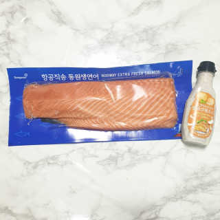 동원산업 항공직송 동원생연어 — 5점을 준 리뷰어가 2019년 7월 올린 사용 사진
