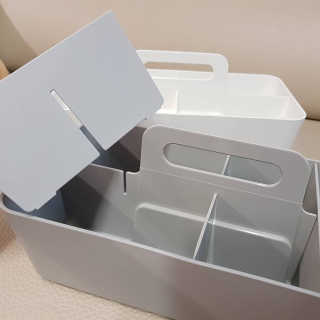 창신리빙 [프랑코 핸디 정리함] 똑똑한 정리 수납 인테리어 — 4.5점을 준 리뷰어가 2018년 11월 올린 사용 사진