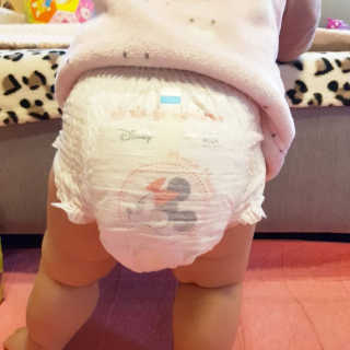 보솜이 베이비케어 팬티형 기저귀 — 4점을 준 리뷰어가 2019년 2월 올린 사용 사진