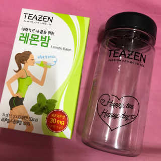 티젠 레몬밤 + 마이보틀 — 5점을 준 리뷰어가 2018년 7월 올린 사용 사진