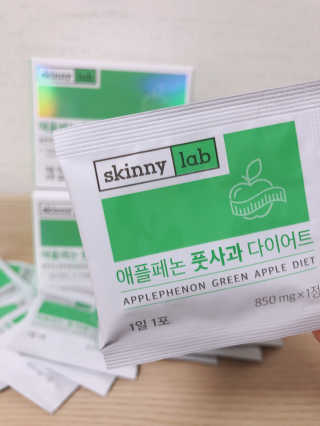 스키니랩 애플페논 풋사과 다이어트 — 5점을 준 리뷰어가 2019년 5월 올린 사용 사진