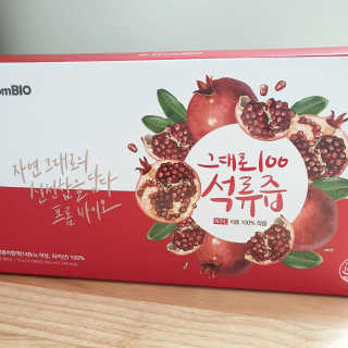 프롬바이오 오직 석류만 [그대로100 석류즙] 하루 1포로 건강하게 — 5점을 준 리뷰어가 2020년 3월 올린 사용 사진