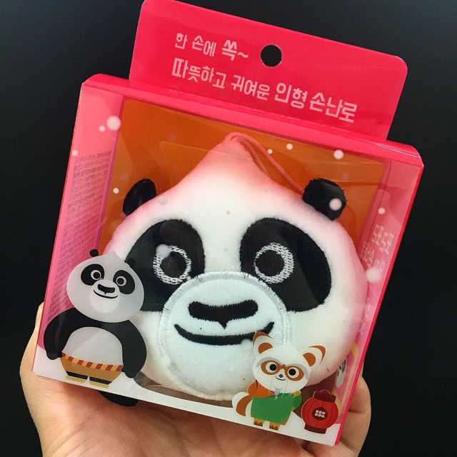 쿵푸팬더 인형 손난로 리뷰 사진